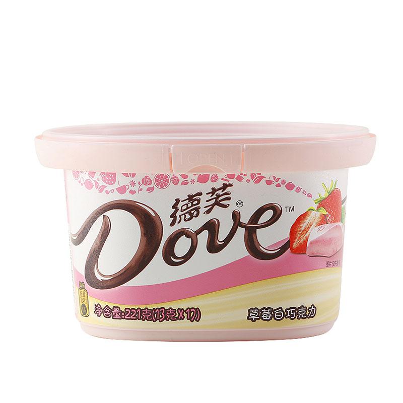 德芙草莓白巧克力221g(13g*17)